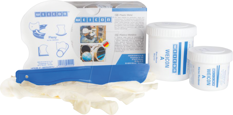 WEICON 10000002 - Epoxidharz-System Plastik-Stahl A, 200 g