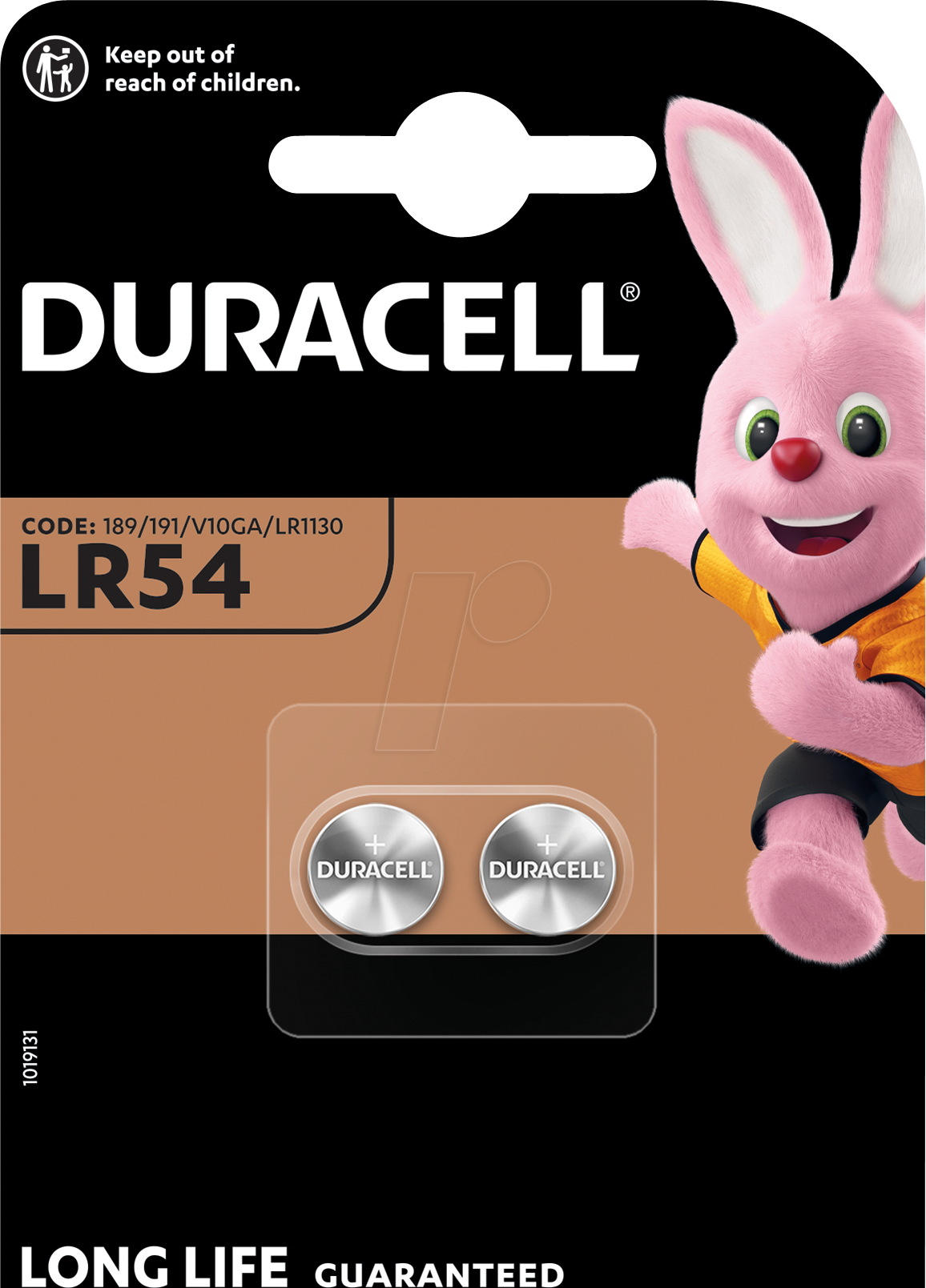 DURA ALK LR542 - Alkaline Knopfzelle, 50 mAh, LR54, 2er-Pack