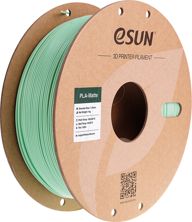 ESUN 72201859 - Filament, PLA-Matt, 1,75 mm, minzgrün, 1 kg