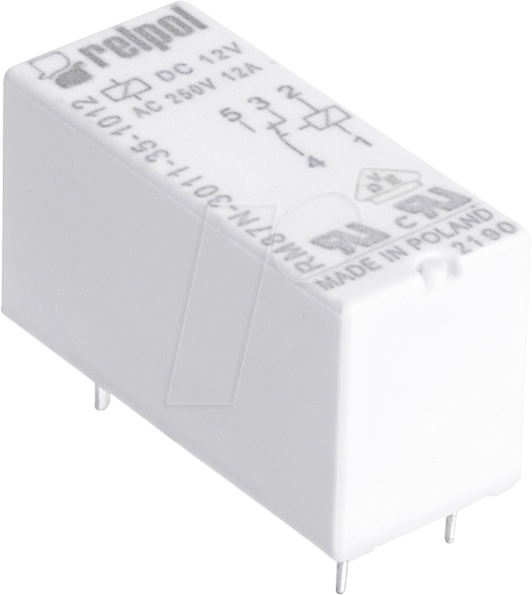 RPL RM87N-2011 - Leistungsrelais monostabil, THT, 12 A, 1 Wechsler (CO)