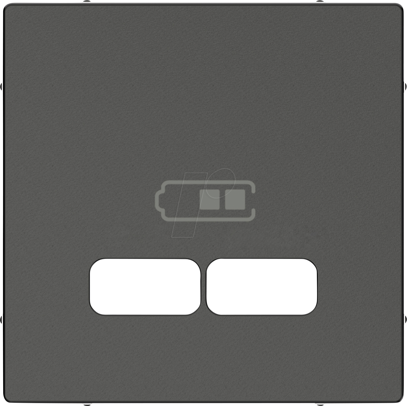 EL SM 43670414 - System M, Zentralplatte, USB-Einsatz, anthrazit, edelmatt