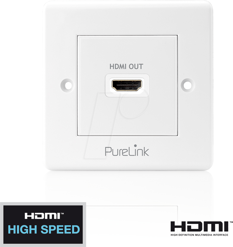 PURE PI100 - HDMI Anschlußdose, 1-fach, PureInstall Serie