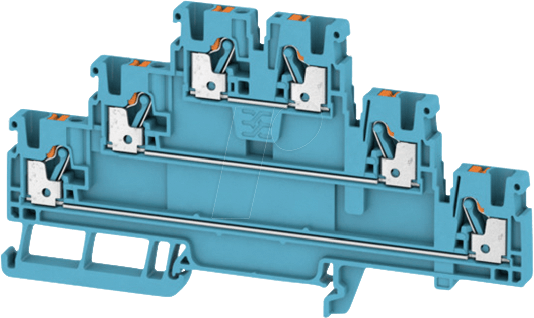 A3T 2.5 BL - Durchgangsklemme Klippon® Connect, A-Serie blau