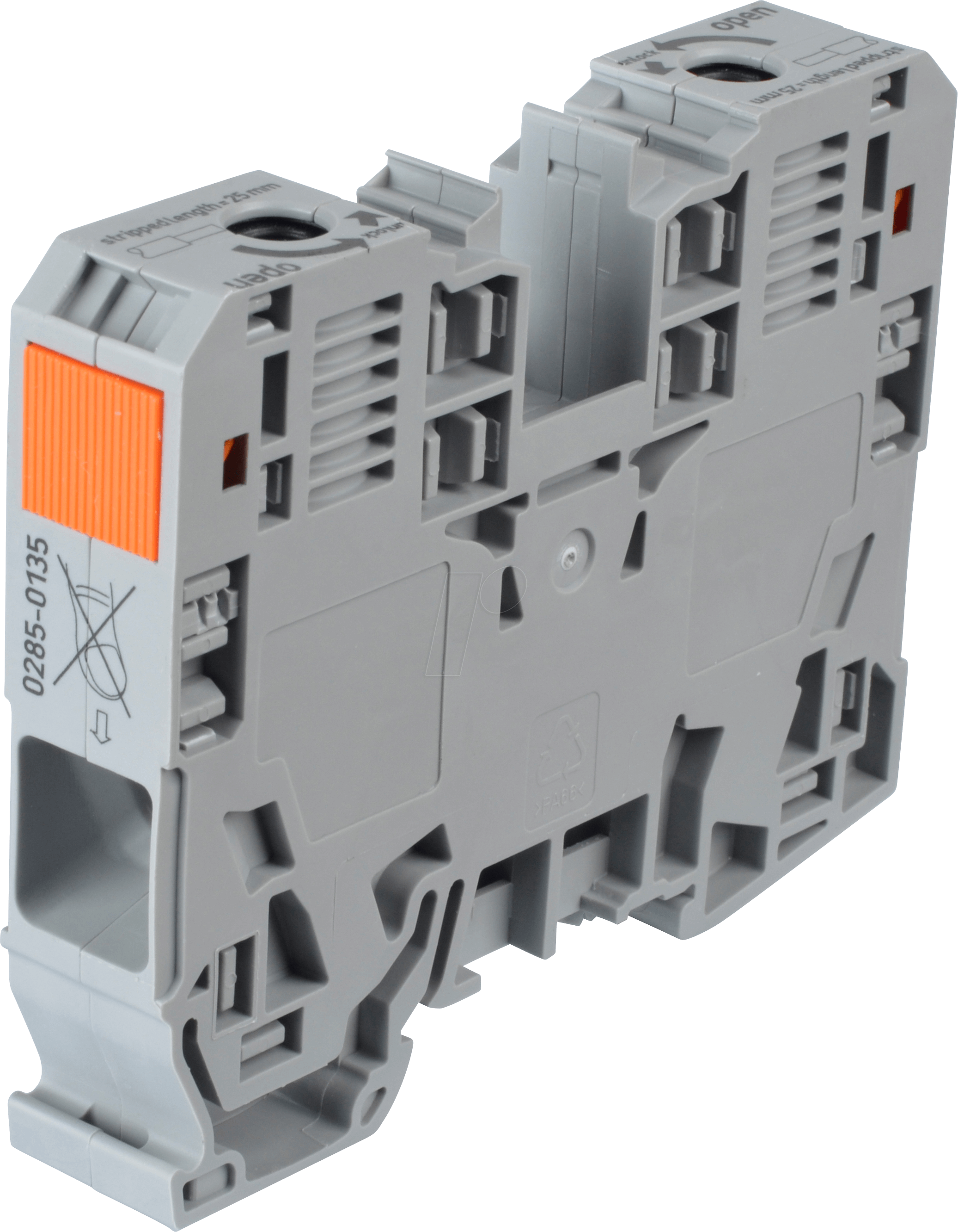 WAGO 285-135 - Durchgangsklemme, Ø 6 - 35 mm