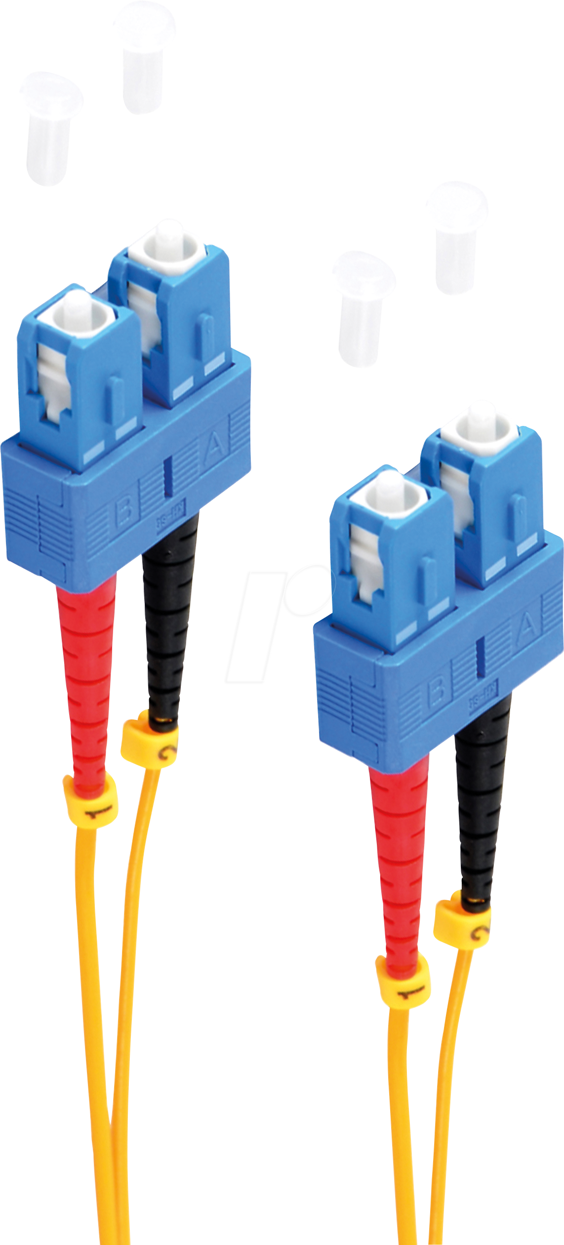 Thumbnail - SHVP BS77828 - LWL Patchkabel, Duplex, SC / SC, 9/125µ, OS1 / OS2, gelb, 20 m
