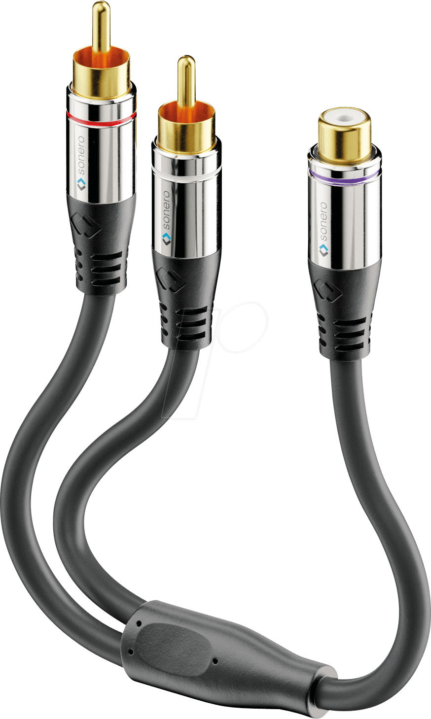 SON ACA011 - 2x Cinch auf Cinch Subwoofer Adapter Kabel 0,2m