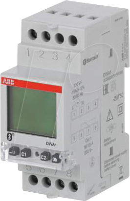 ABB DWA1 - Dig. Astroschaltuhr 1 Kanal Bluetooth Programmierung per App