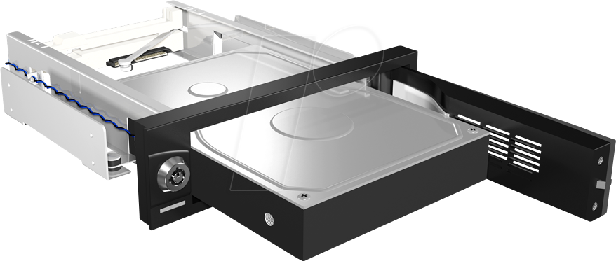 ICY IB-168SK-B - 5.25 trägerloser Wechselrahmen für 3,5 HDD
