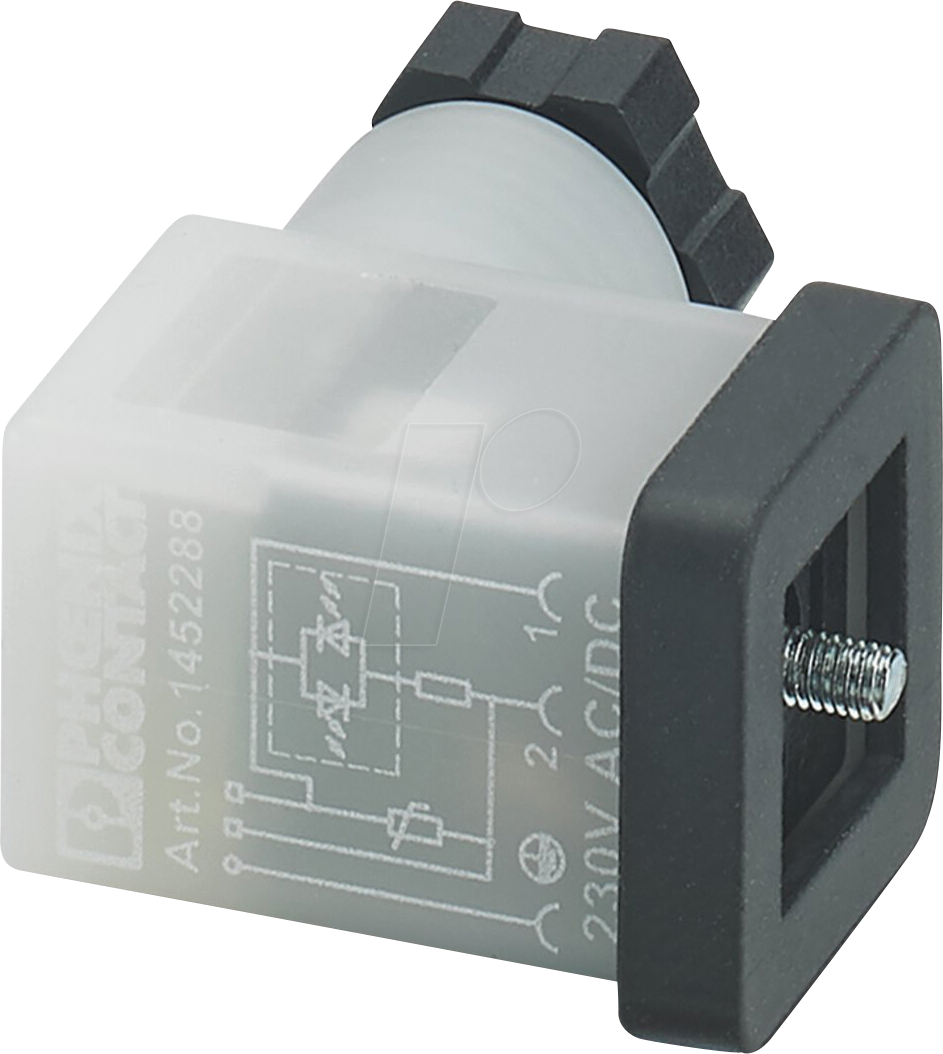 PHOE 1452314 - Ventilstecker, 3-pol, Gewindeart Kopf CI, 230 V