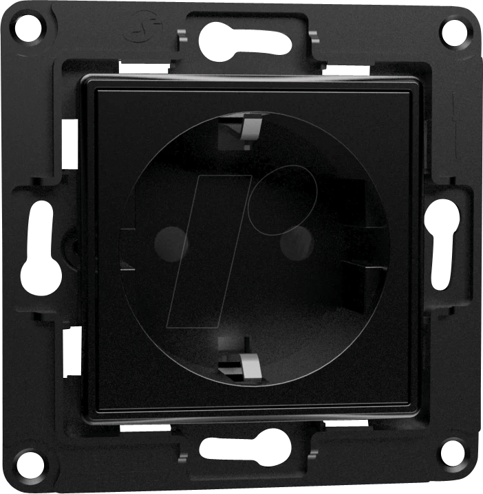 SHELLY WS - Shelly Wandsteckdose, schwarz