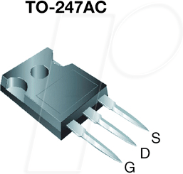 Thumbnail - IRFPC60PBF - MOSFET N-Ch 600V 16A 280W 0,4R TO247AC