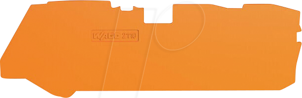 WAGO 2110-1392 - Abschluss- und Zwischenplatte, 1 mm, orange