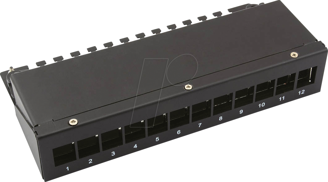 Thumbnail - VALUE 26990332 - Keystone-Gehäuse, 12-Port, schwarz