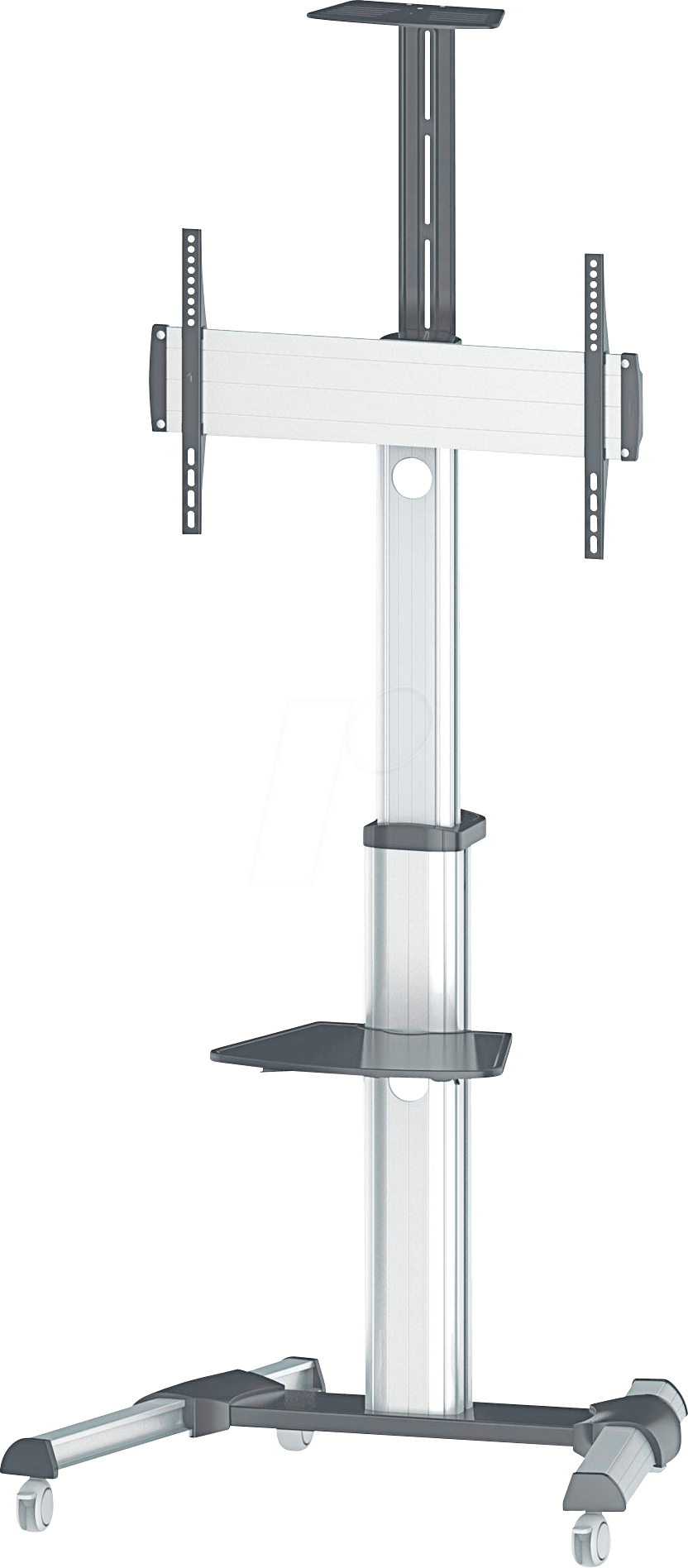 MANHATTAN 461245 - TV-Ständer mit Rollen, 37'' - 70'', max. 50 kg, silber