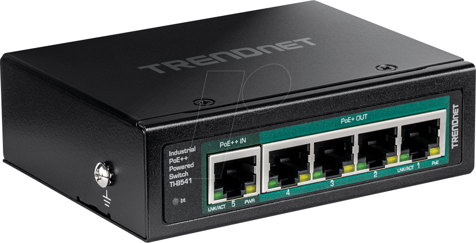 TRN TI-B541 - Switch, 5-Port, Gigabit Ethernet, PoE+