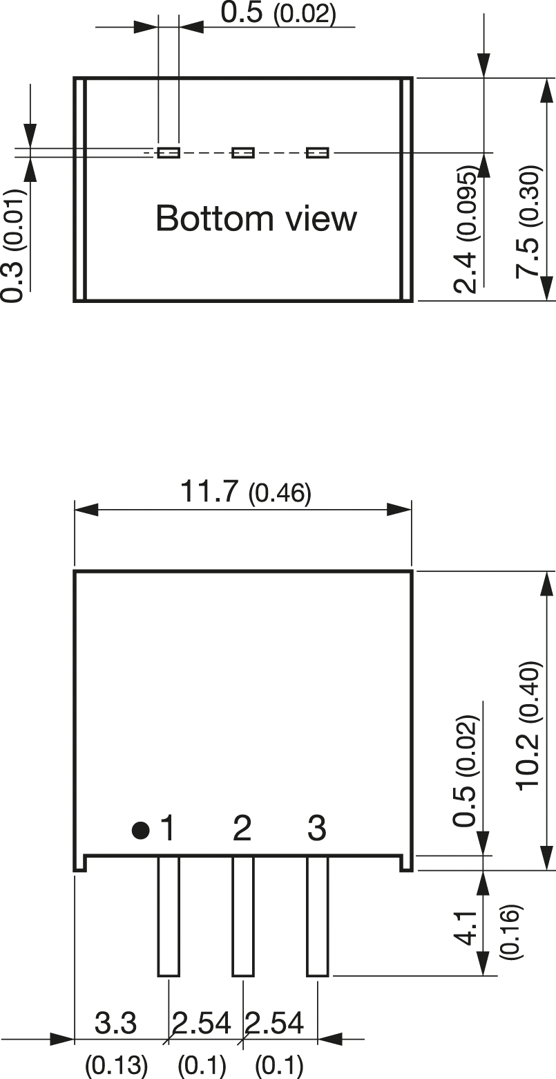 TSRN 1-24120 - DC/DC-Wandler TSRN-1, 1 W, 12 V, 1000 mA, SIL / TO-220