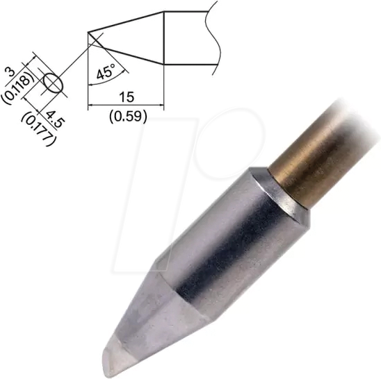 HAK T37-BC3045 - Aktiv-Lötspitze T37-BC3045, 3,0 mm, abgeschrägt