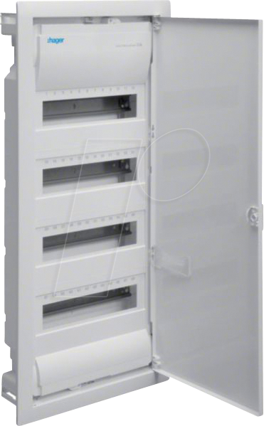 HAGER VU48NC - Kleinverteiler volta, Unterputz, 4x12 PLE IP30 mit Tür