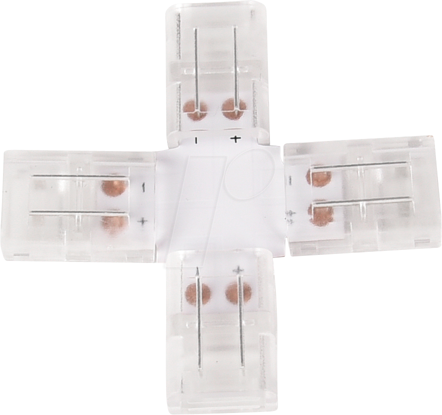 ELED 900220 - LED-Streifen Verbinder, X-förmig, 2 polig, für 10 mm LED-Streife