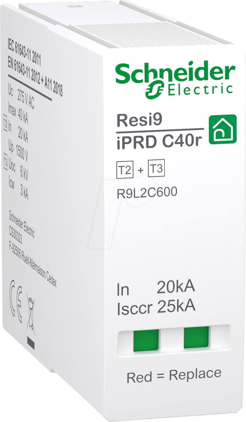 R9L2C600 - Ersatzschutzmodul für Überspannungsableiter iPRD C40r 3P+N
