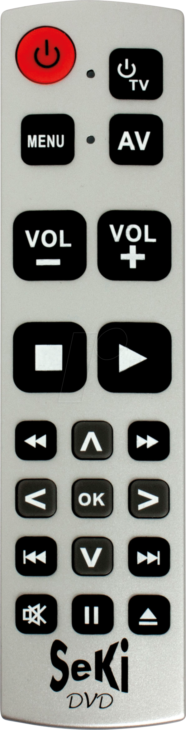 SEKI DVD SI - SeKi DVD, lernfähige Universalfernbedienung, silber