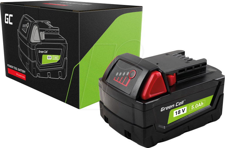 GC PTML18V5 - Werkzeugakku für Milwaukee-Geräte, 18 V, 5Ah