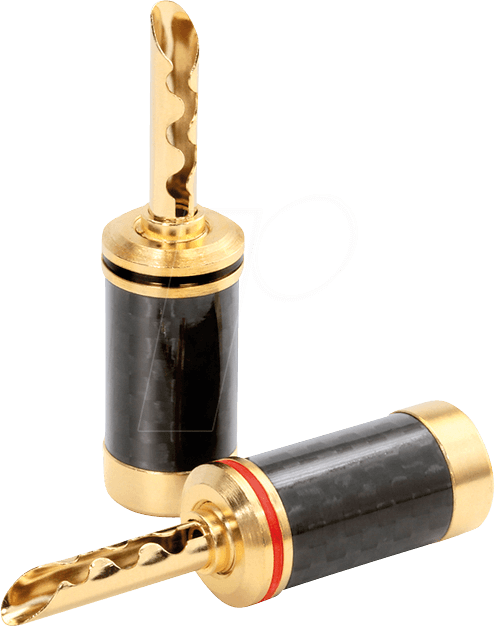 DYNAVOX 207621 - Bananen Hohlstecker Carbon Set