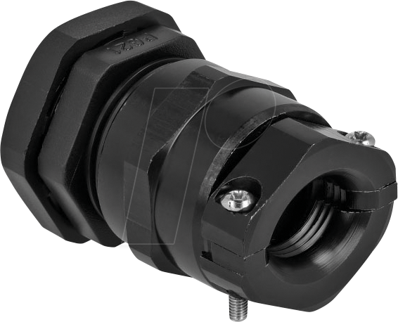 DELOCK 60359 - Kabelverschraubung PG21 mit Zugentlastung und Biegeschutz, sw