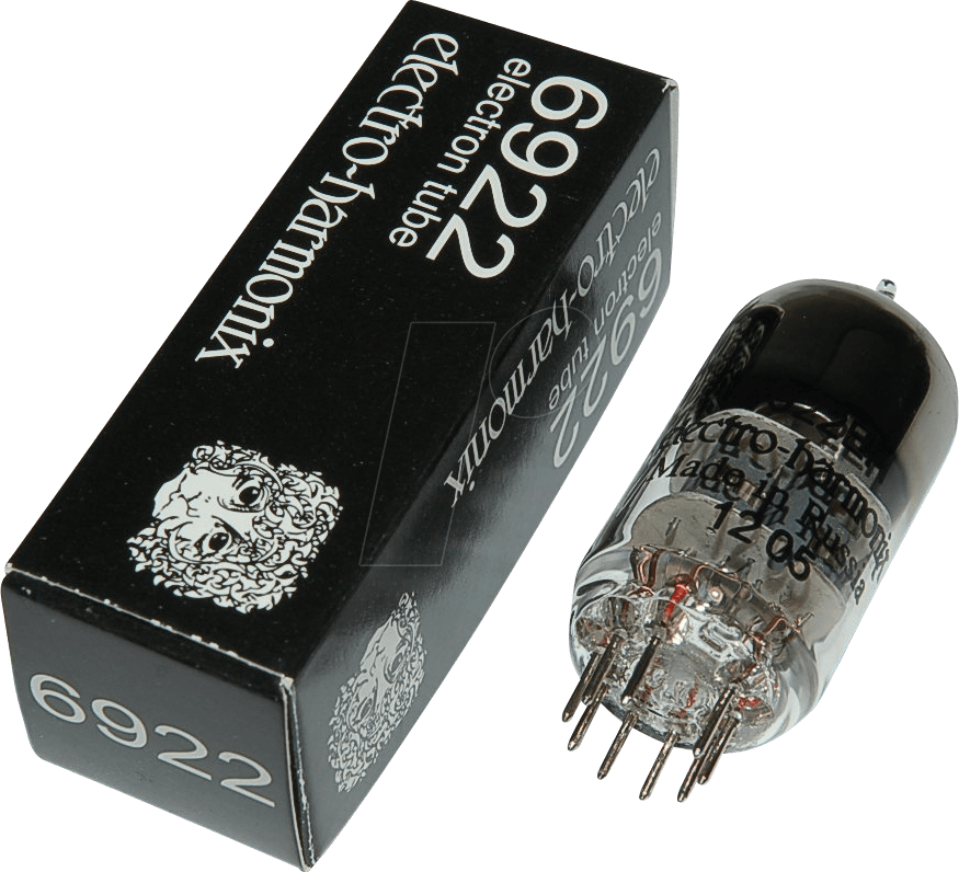 TUBE 6922EH - Elektronenröhre, Doppeltriode, Noval, 9-pol, 6,3 V