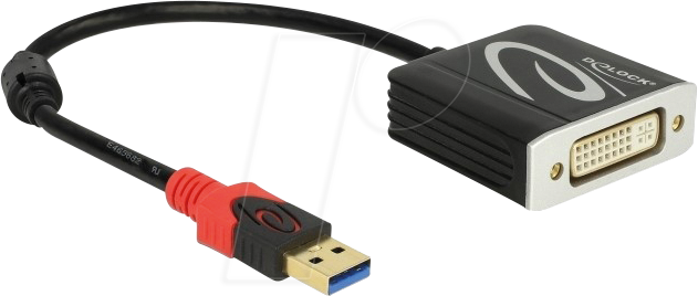 DELOCK 62737 - Adapter USB-A Stecker > DVI Buchse, WUXGA