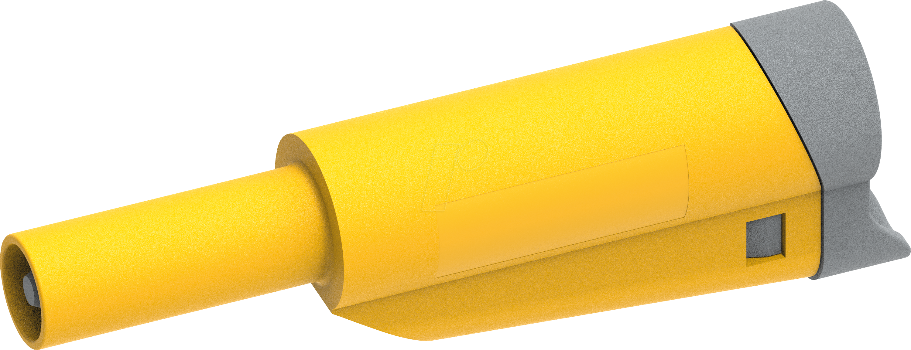 PJP 1076-J - DIY Bananenstecker, 4 mm, stapelbar, gelb