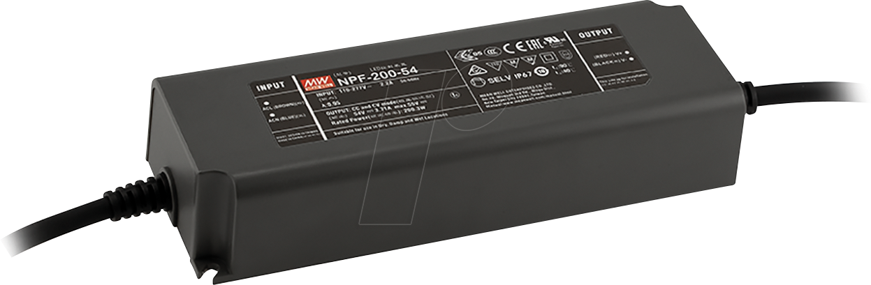 MW NPF-200-24 - LED-Netzteil, 199,2 W, 24 V, 8,3 A