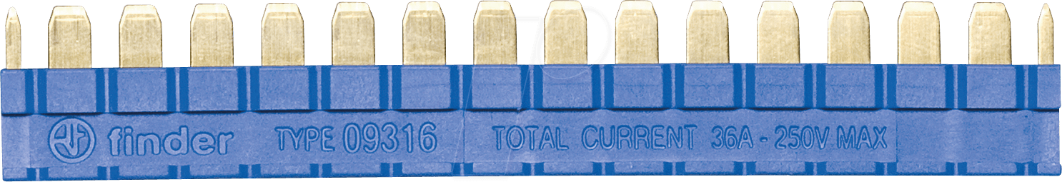 FIN 093.16 - Kammbrücke, 16-polig, 36 A, für FIN 39..
