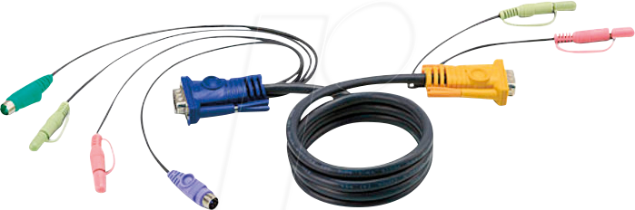 Thumbnail - ATEN 2L-5303P - KVM Kabel, VGA, PS/2, Audio, 3 m