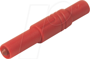 LAS S G RT - Sicherheitsstecker, 1000 V-CAT III, rot