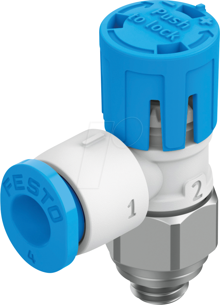 FESTO 8068723 - Drossel-Rückschlagventil, 90 l/min, QS-4 M5