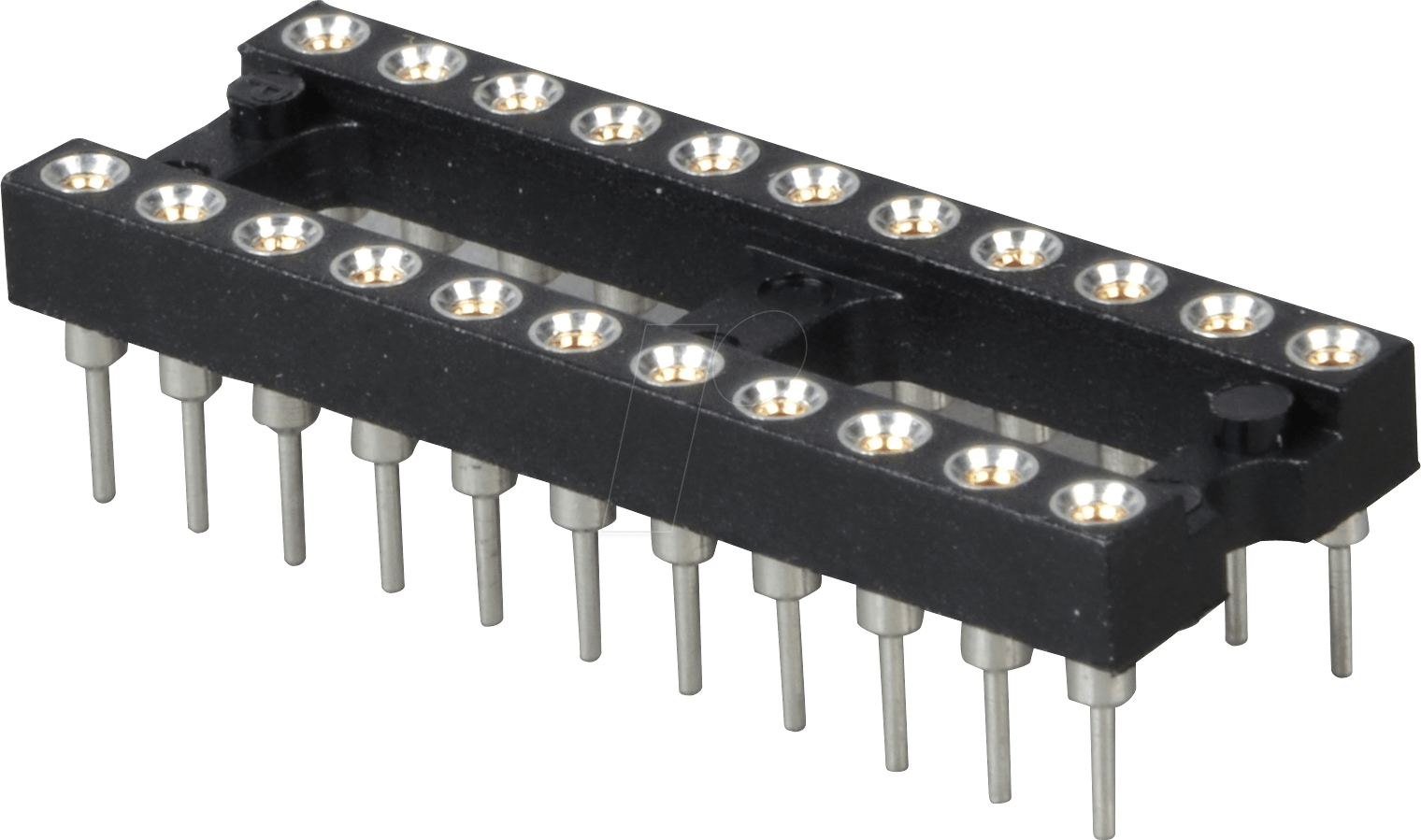 GS 22P-S - IC-Sockel, 22-polig, superflach, gedreht, vergold.