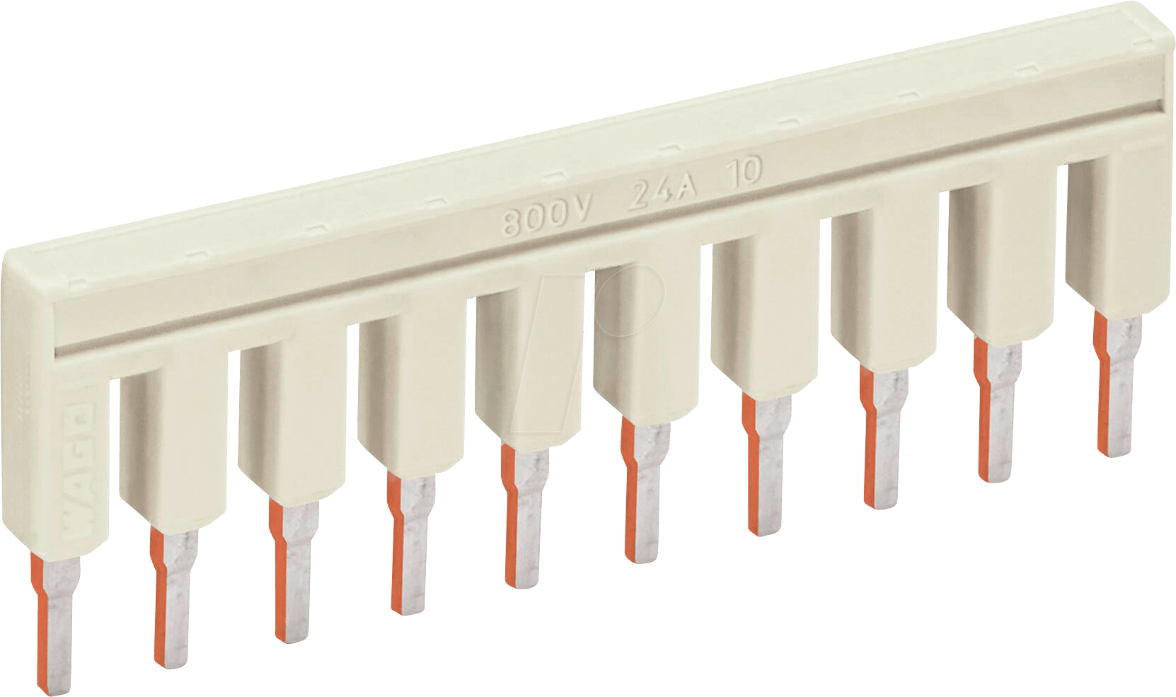 Thumbnail - WAGO 2002-410 - Kammbrücke / Reihenklemme, 10-fach, für WAGO 2002