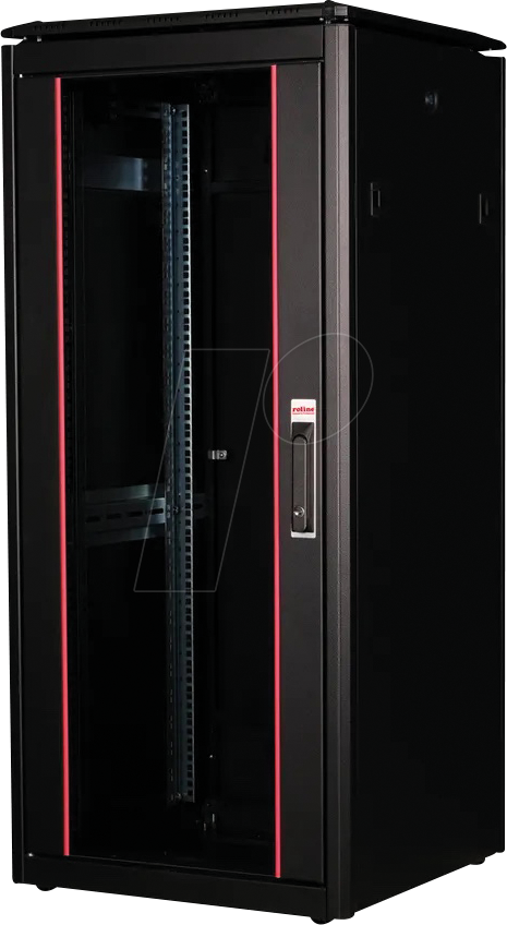 ROLINE 26210221 - 19'' Netzwerkschrank, 26 HE, 600mm Tiefe, schwarz