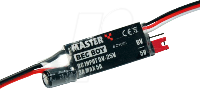 MASTER C1690 - AKKU-BEC für RC-Empfänger, 3 A