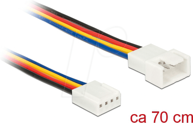DELOCK 85363 - Delock Kabel Power 4 Pin Stecker > 4 Pin Buchse PWM, 70 cm