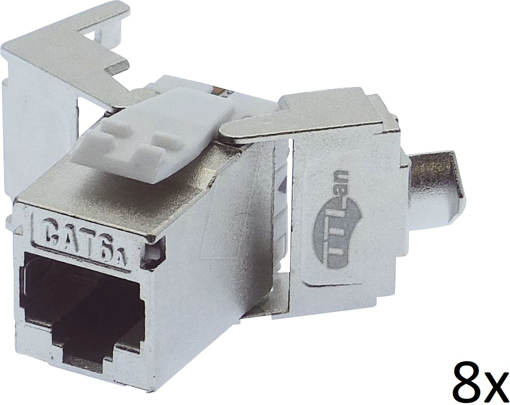 TTL 1808-8 - Cat.6a Keystone Modul, GHMT, 8 Stück