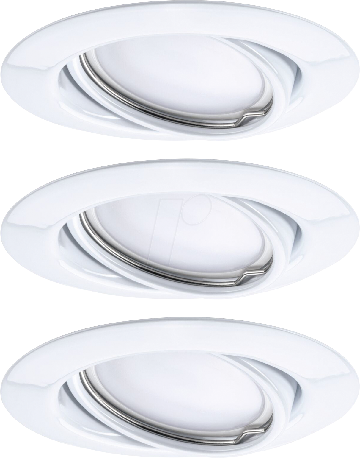 PLM 93422 - Einbauleuchte Base, 5 W, 3000 K, 20°, rund, weiß, 3er Set