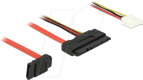 DELOCK 84852 - SATA 6 Gb/s 7 Pin Bu. + Floppy 4 Pin Bu. > SATA 22 Pin Bu. 30 cm