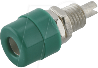 BIL 30 GN - Einbaubuchse, 4 mm, Lötanschluss, grün