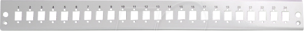 Thumbnail - EFB VSB-FP24SCS - Frontblende, 24x SC / E2000® Simplex / MTRJ / LC Duplex, grau