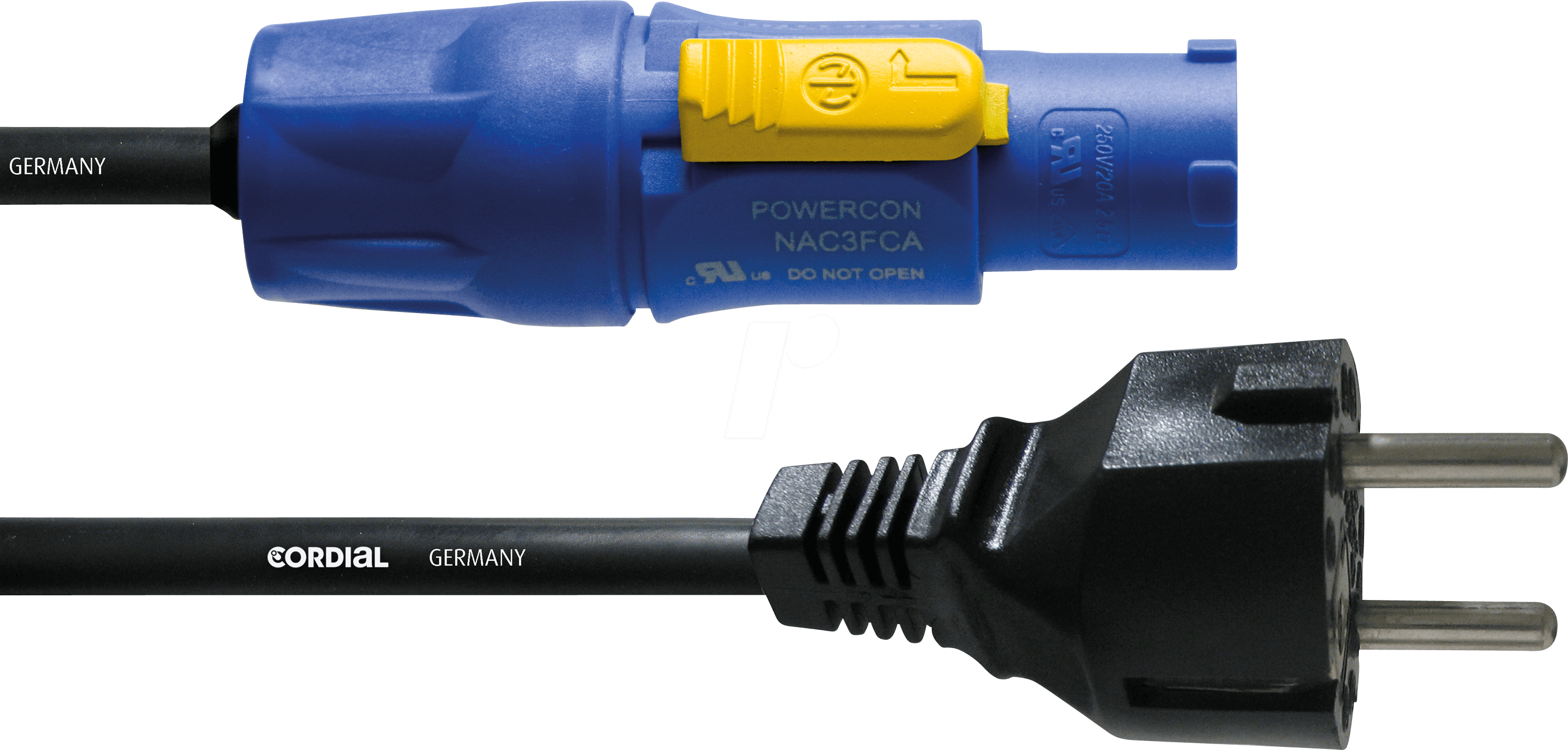 CFCA 1,5 S - Powercon-Stecker/ Schutzkontakt Stecker, 1,5 m