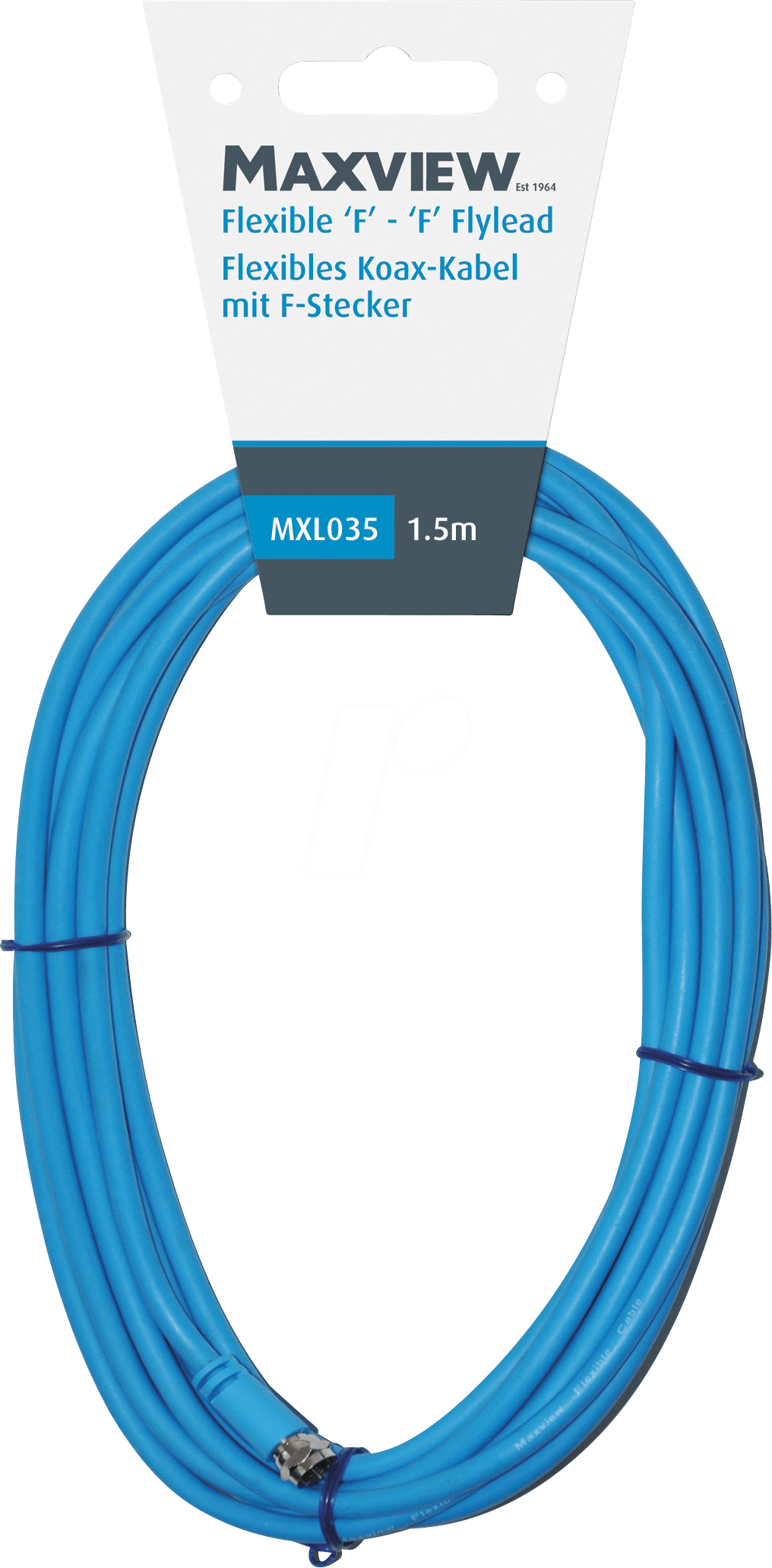 MAXVIEW 4015 - Flexibles Koax-Kabel, F-Anschluss, 1,5 m