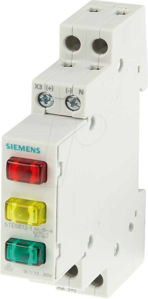 SIE 5TE5803 - Ampelmelder, 3x LED, 230V rot/gelb/grün