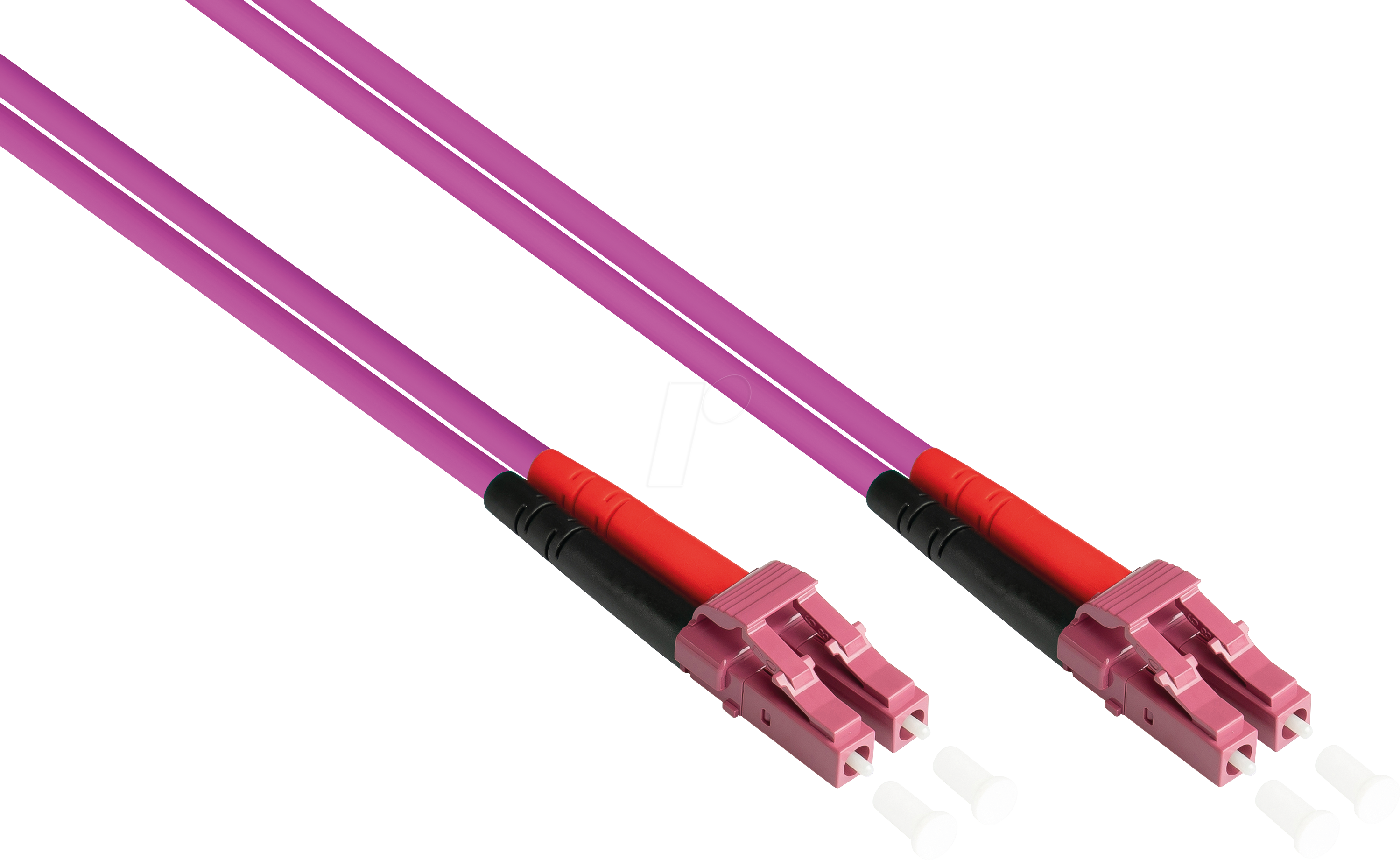 GC LW-8075LC4 - Patchkabel LWL Duplex OM4 50/125µ LC/LC, 7,5 m, violett